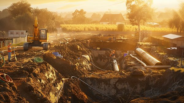 Assainissement et fosse septique : comment se déroule les travaux ?